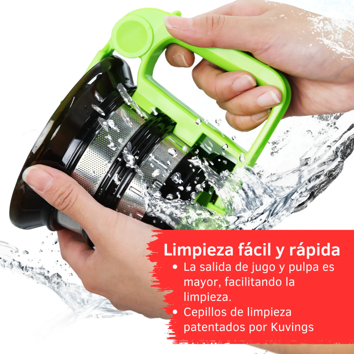 Extractor Kuvings AUTO10 | Juguera de prensado en frío 3 en 1