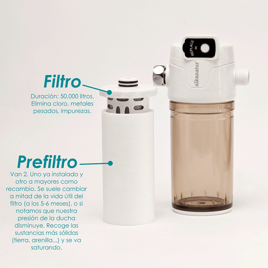 Repuesto de pre filtro de ducha Alkanatur