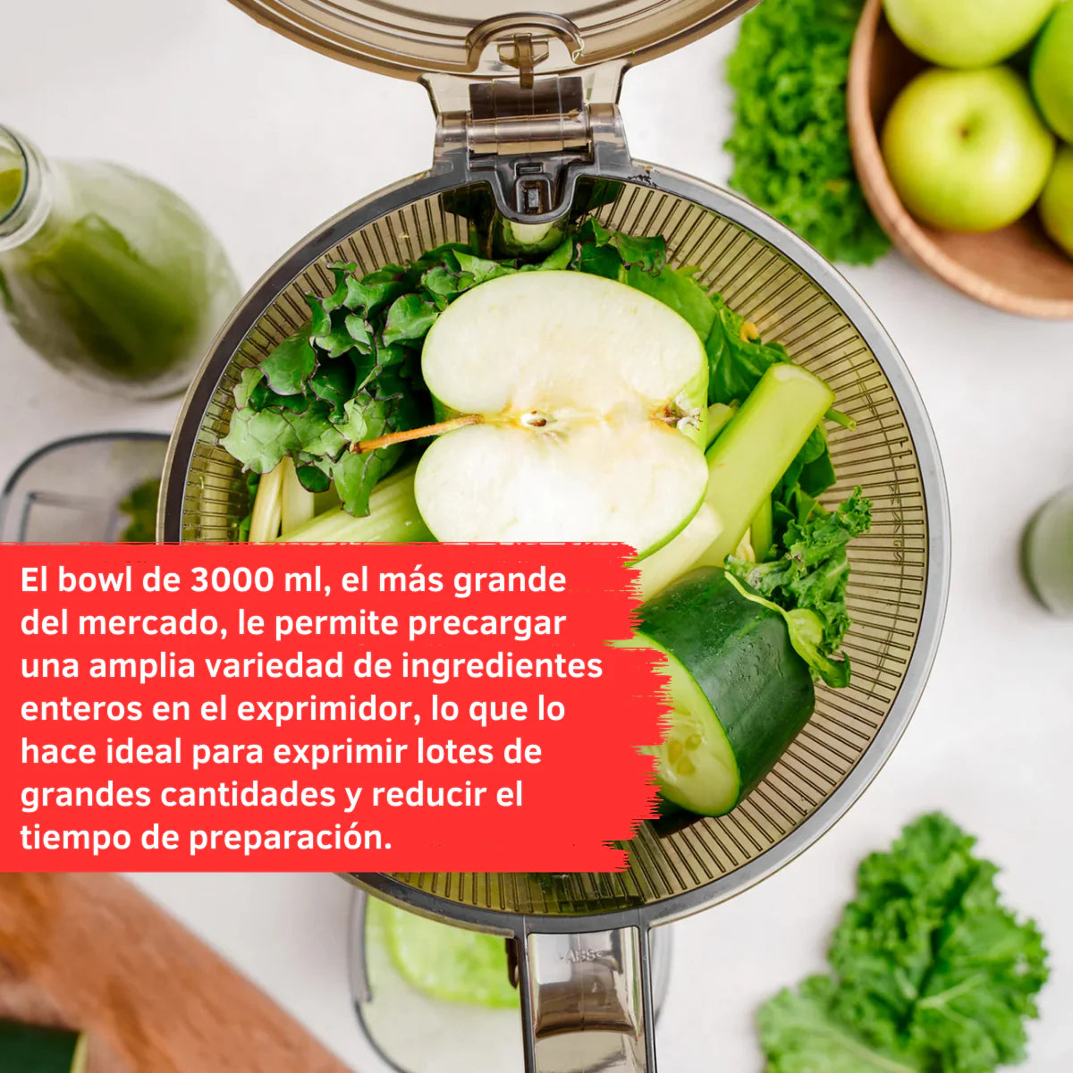 Extractor Kuvings AUTO10 | Juguera de prensado en frío 3 en 1
