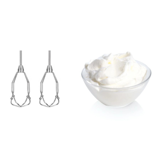 Varillas de la Batidora de Mano Bosch Styline y un merengue