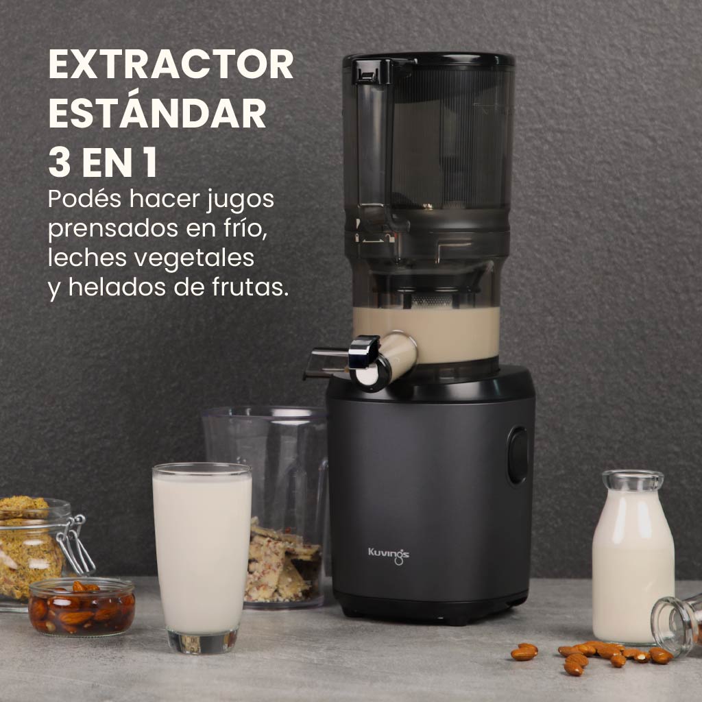 Extractor Kuvings AUTO6 | Juguera de prensado en frío 3 en 1