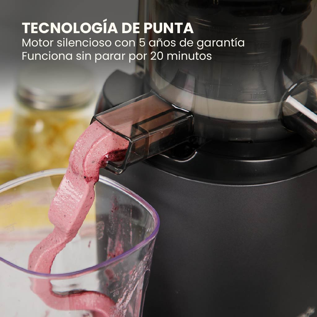 Extractor Kuvings AUTO6 | Juguera de prensado en frío 3 en 1