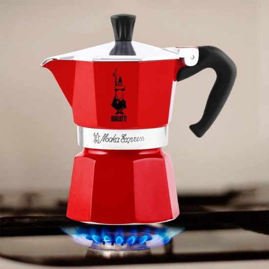 Moka Express Roja 6 Pocillos