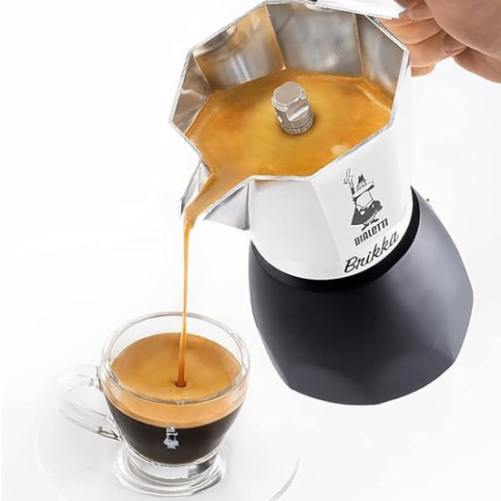 Cafetera Moka Bialetti Brikka 2 Pocillos