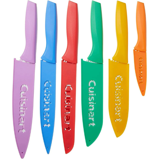 Cuisinart C55-12PR2 Advantage Color Collection Set de 12 Cuchillos con Hojas Multicolores