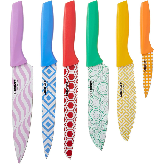 Cuisinart C55-12PR2 Advantage Color Collection Set de 12 Cuchillos con Hojas Multicolores