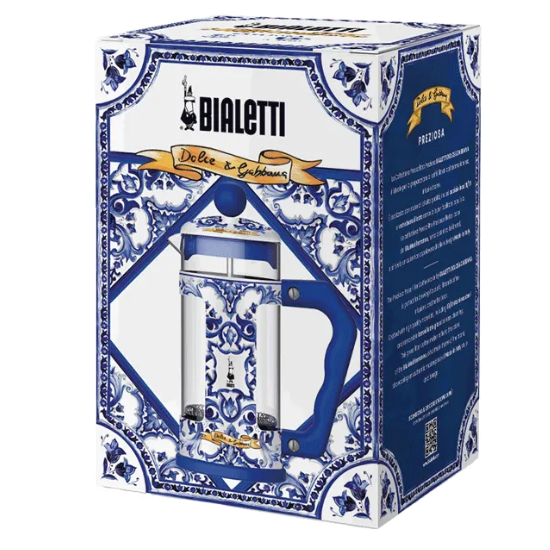 Coffee Press Bialetti Dolce&Gabbana 1lt. Blu Mediterraneo