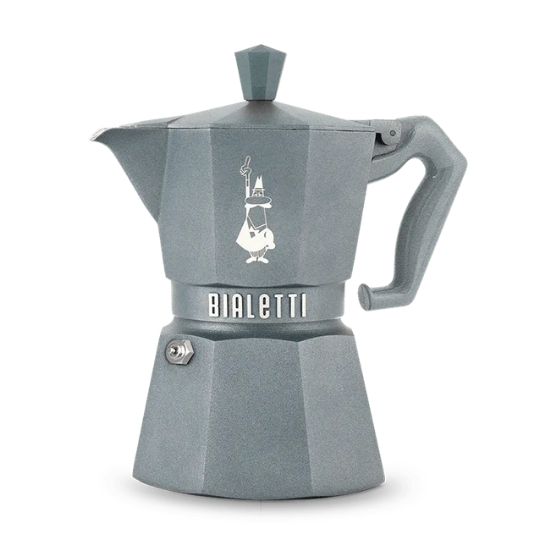 Moka Exclusive Induction Octogonal Grey 3 Pocillos