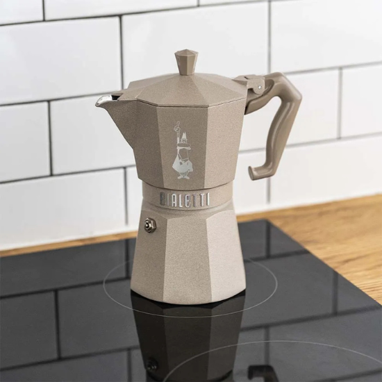 Moka Exclusive Induction Octogonal Sand l 6 Pocillos