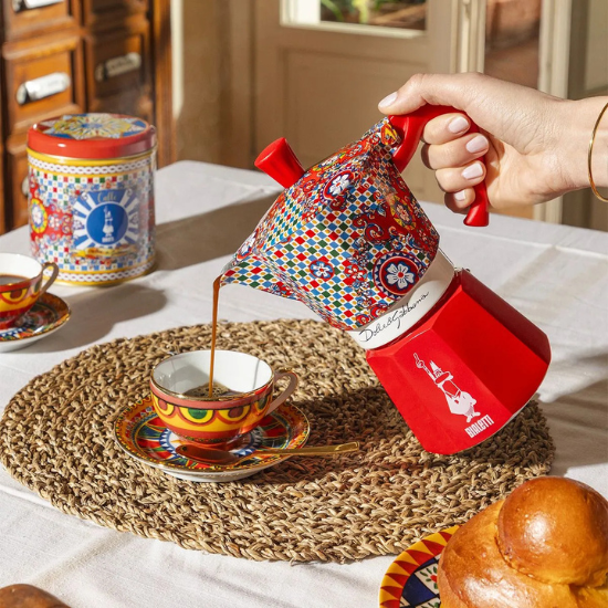 Moka Express Bialetti Dolce&Gabbana 6 Pocillos Carretto Siciliano