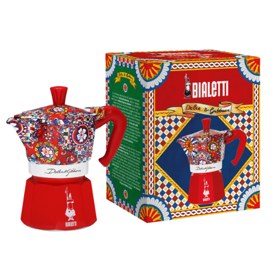 Moka Express Bialetti Dolce&Gabbana 6 Pocillos Carretto Siciliano