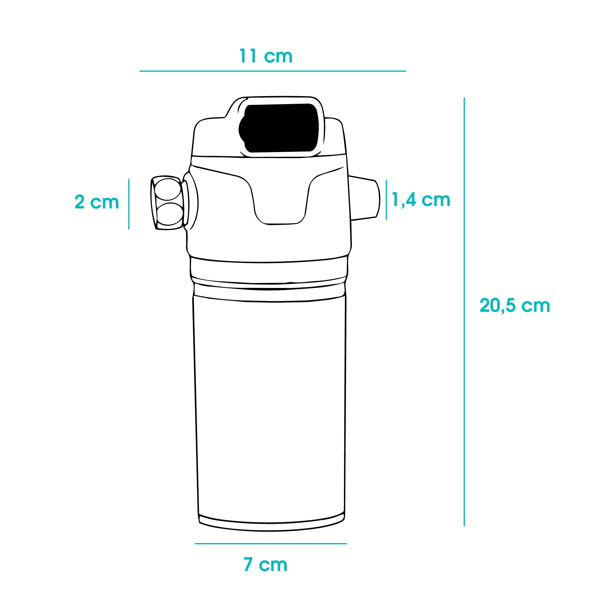 Filtro de ducha Alkanatur recambiable 50,000 L