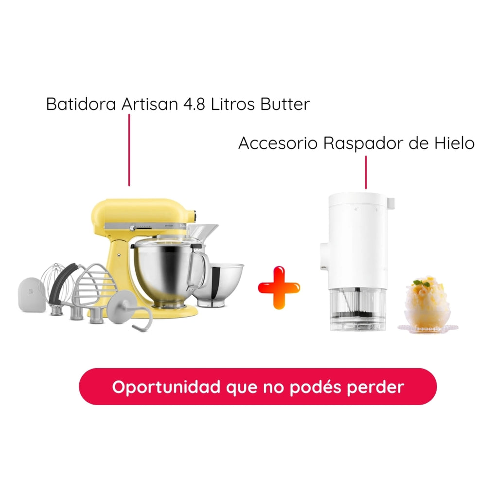 Kit Batidora Butter KitchenAid con raspador de hielo